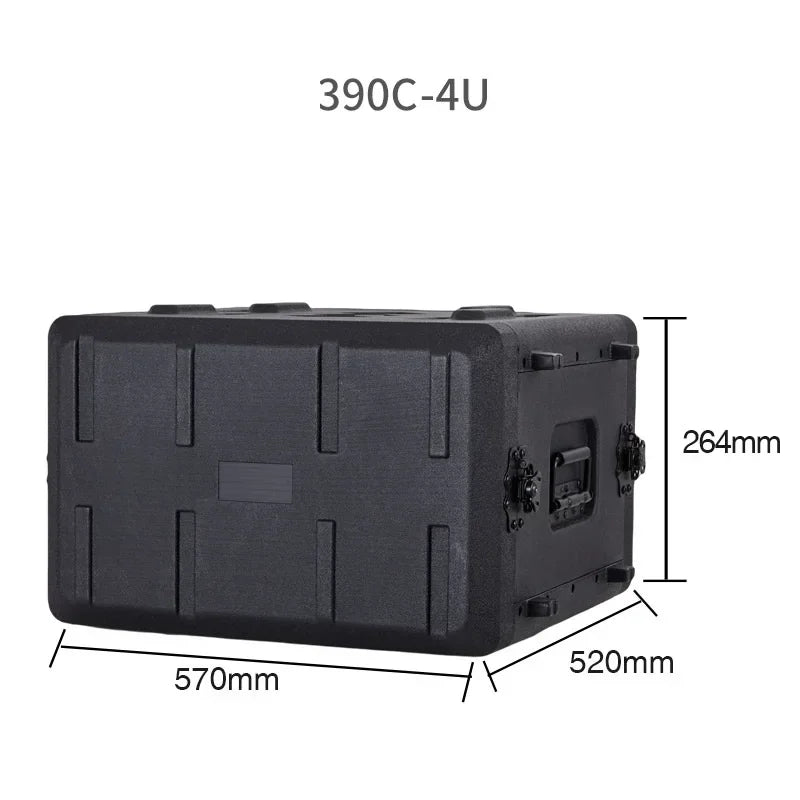 PE Plastic Professional Tool Box Organizer Stage Equipment Cabinet Audio Amplifier Portable Tool Box Shockproof Tools Packaging