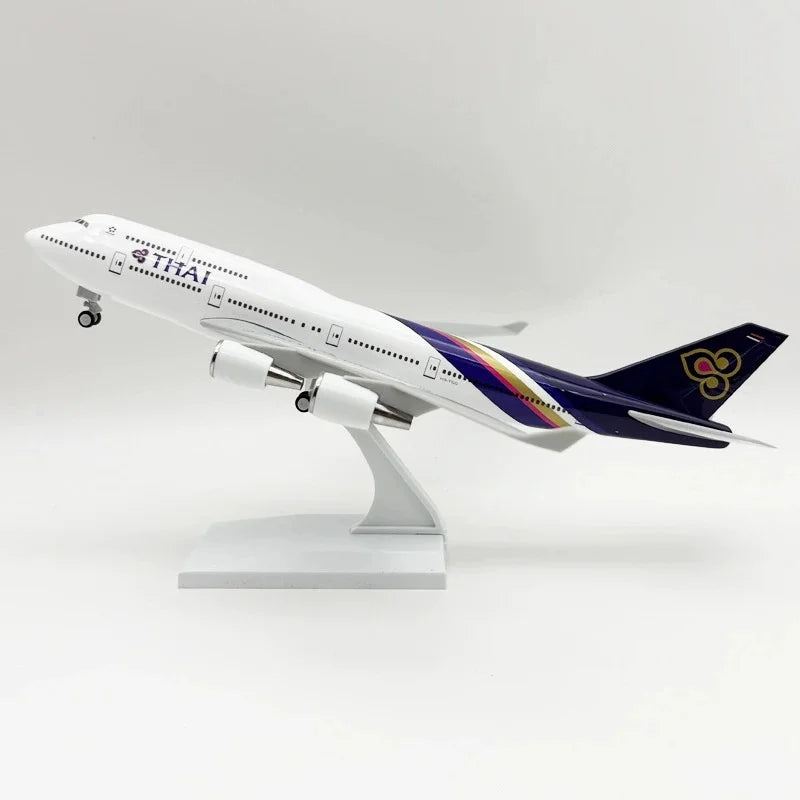 30cm Scale Plane 1/250 B747 Series Model Airplane Toy Resin Diecast Airplanes Building Kit (With Stand) Aviation Toys for Boys