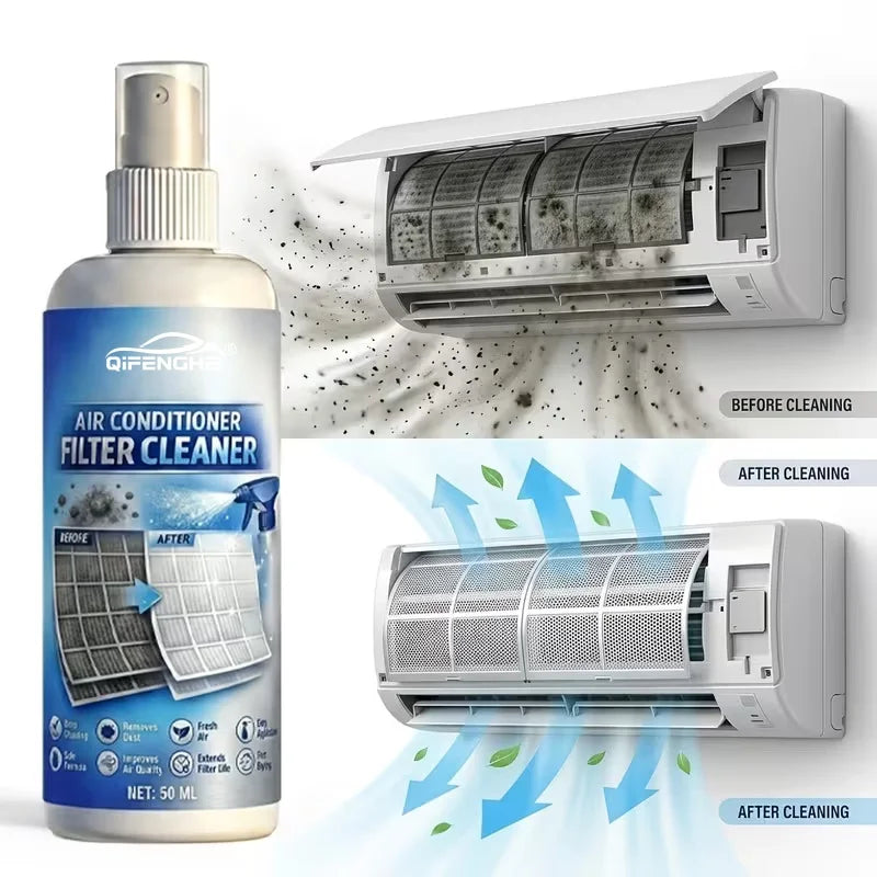 AC Filter Cleaner Spray 100ml, Deep Clean Air Conditioner Filters, Remove Dirt, Dust & Bad Smell for Home & Office Use