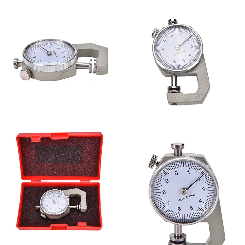 1Pc 0-10mm Leather Thickness Metal Gauge Tester Measure Leathercraft Tool Craft