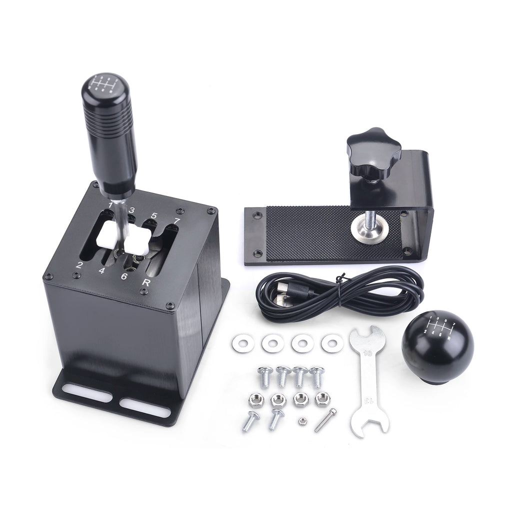 USB H Gears Shifter Suit For Logitech G27 G29 G25 G920 For Thrustmaster T300RS/GT Shift Knob For PC system
