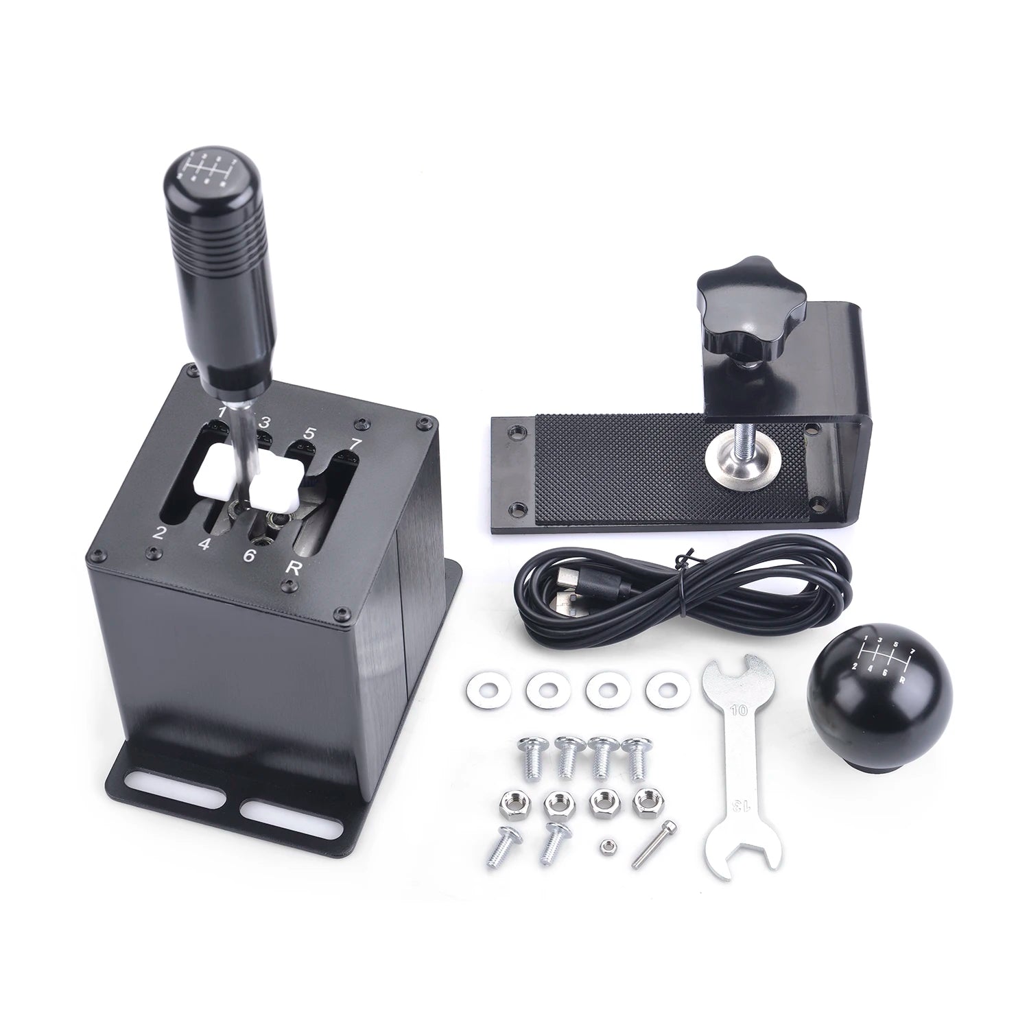 USB H Gears Shifter Suit For Logitech G27 G29 G25 G920 For Thrustmaster T300RS/GT Shift Knob For PC system