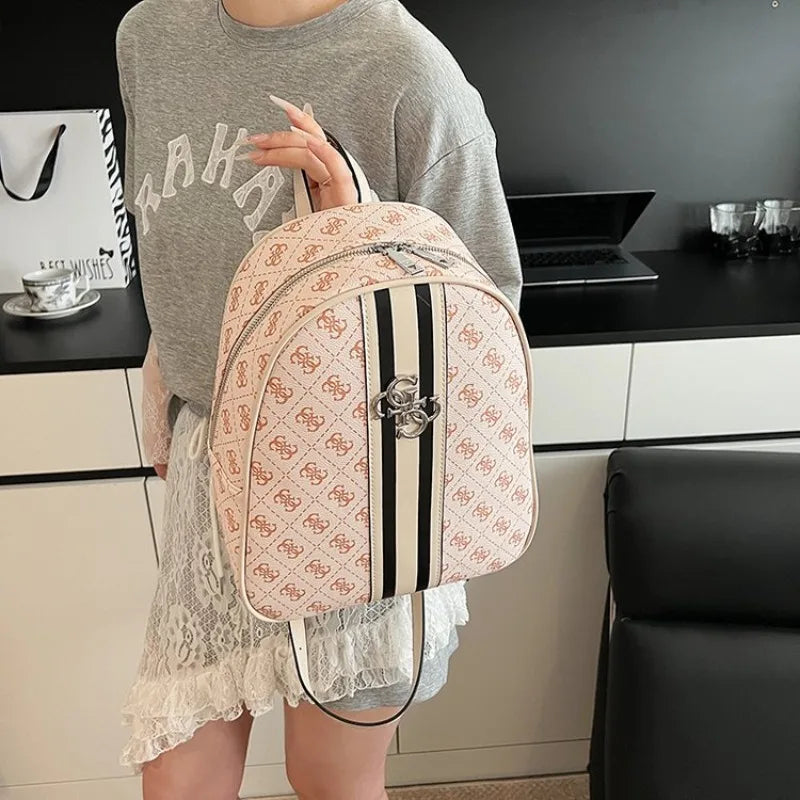 Elegant Solid Color Diaper Bag Ladies Niche Designer Handbag Top Layer Leather Crossbody Shoulder Purse Tote Messenger Bag