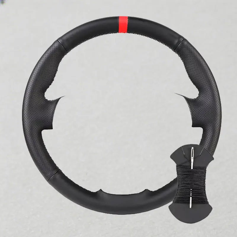Custom Suede Leather Car Steering Wheel Cover For Volkswagen VW Golf 4 Passat B5 1996-2003 Seat Leon 1999-2004 Polo 1999-2002