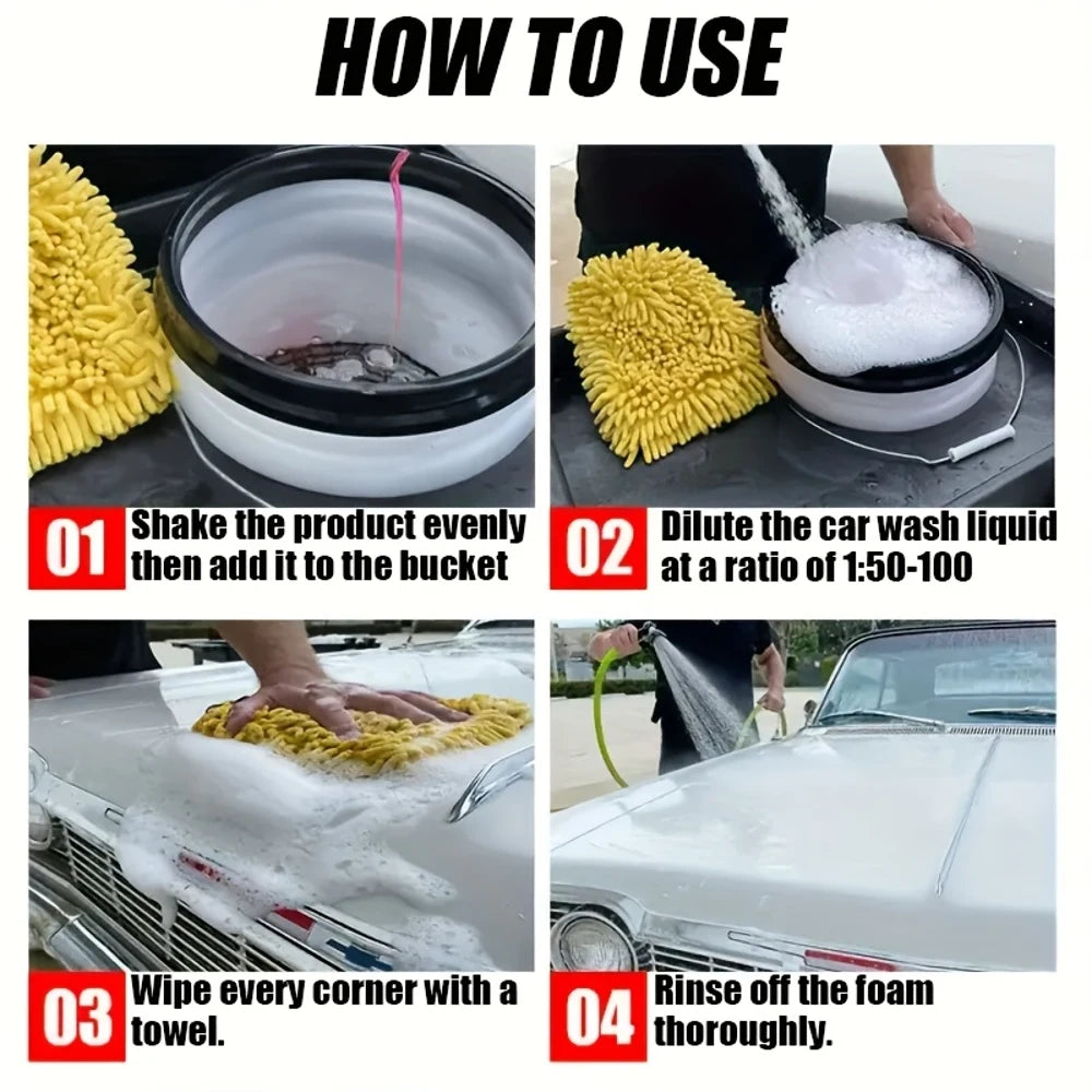 100Ml of 1:100 Dense Foam Car Wash Liquid, Easy And Efficient, High Foam Formula, Scratch-Free Car Wash Preparation, Highly Conc