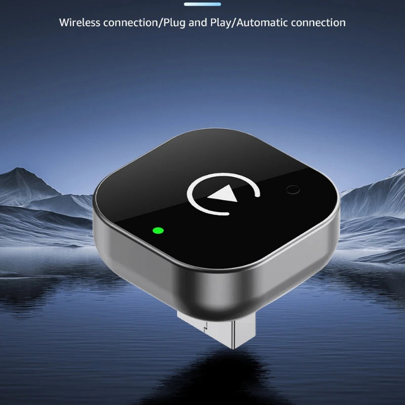 New 2in1 Wireless CarPlay Adapter Wireless Android Auto Dongle for OEM Wired CarPlay Vehicles Car Radio Plug and Play Bluetooth