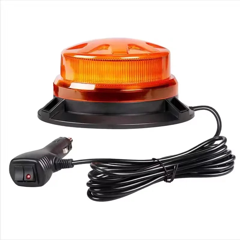 1/2pc Magnetic Flashing Yellow Emergency Lamp Safety Alert Light need AAA Battery Power for Outdoor Camping Road Safety Light
