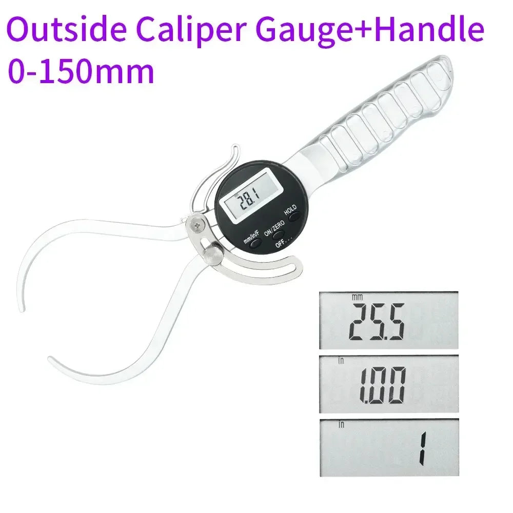 SHANHR Digital Inside Outside Caliper Gauge Fraction/mm/in Inside Digital Caliper Gauge For Woodworking