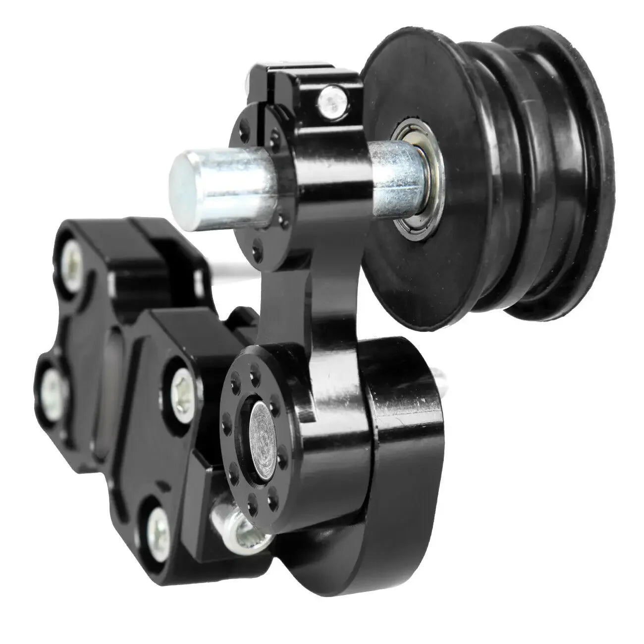 Universal Aluminum Black Motorcycle Chain Adjuster Chain Tensioner Roller Tools For Motorcycle /Chopper ATV/Dirt Bike