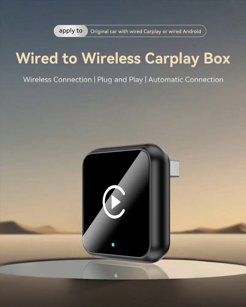 Lenovo New 2 in 1 Wireless Android Auto CarPlay Adapter AI Smart Box Car Intelligent Systems For Car With Wired CarPlay