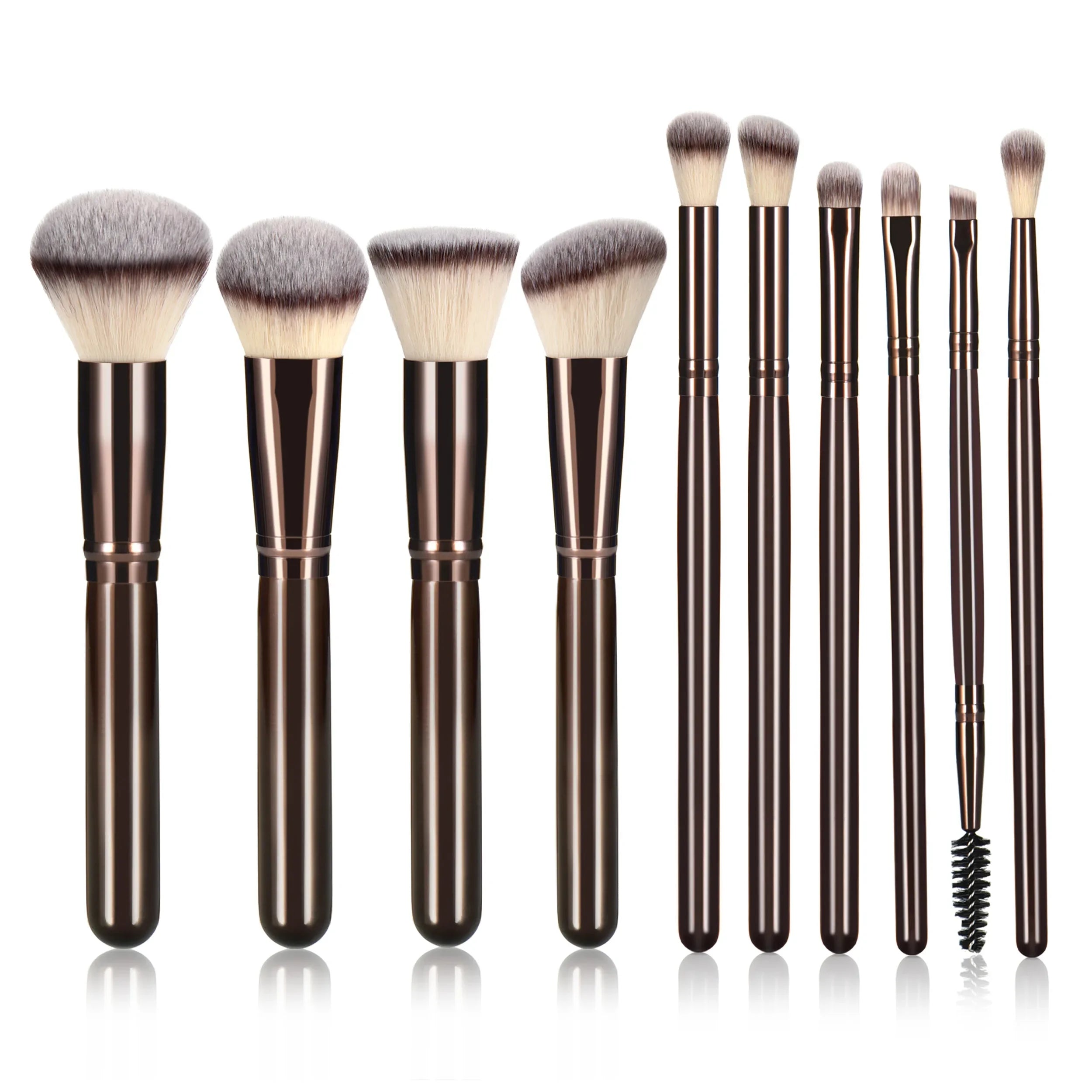 12pcs Makeup Brush Kit Soft Synthetic Hair Make Up Brushes Foundation Blush Eyeshadow Cosmetic Makeup Tools