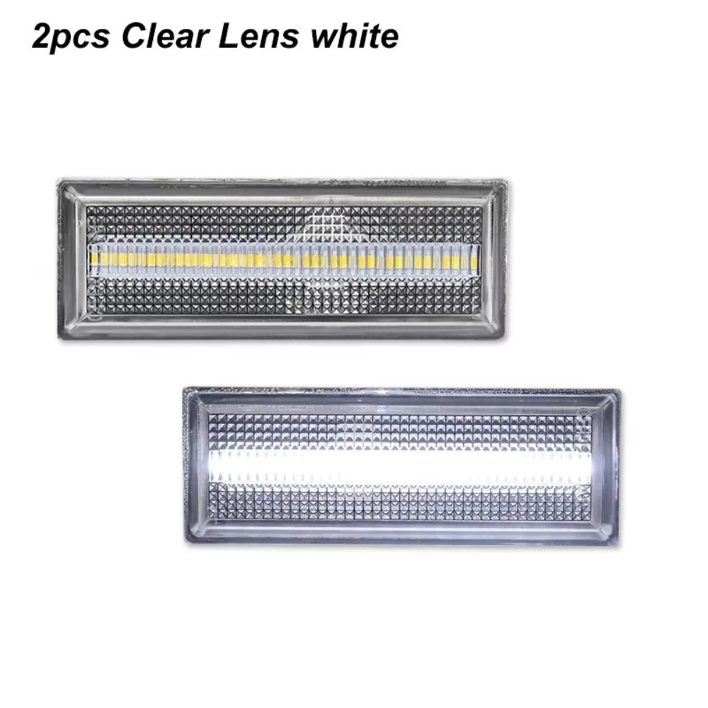 For Oldsmobile Cutlass 2 Door 1981-1988 Front / Rear Fender Side Marker Clearance Lights LED Turn Signal Lights Parking Lights