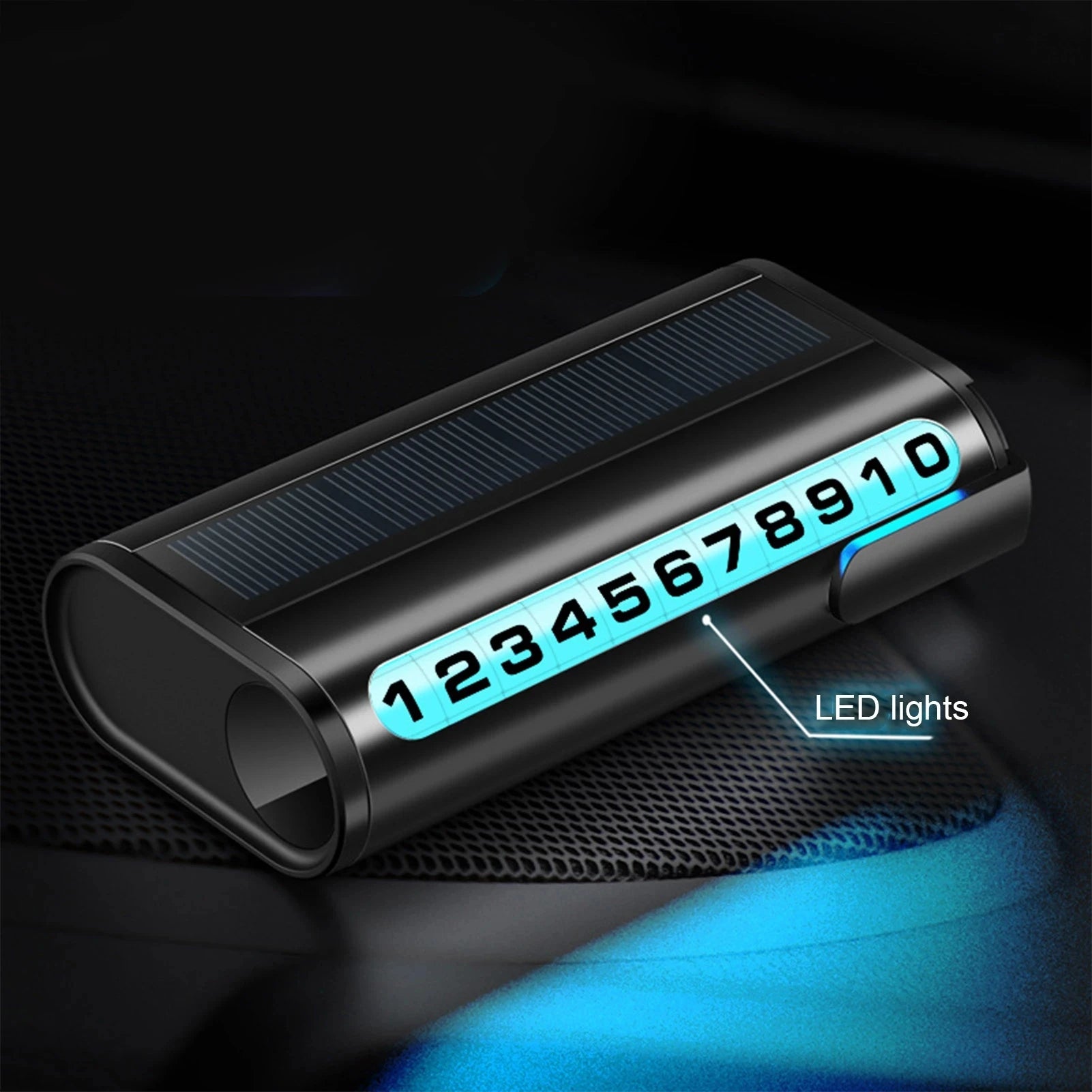 Car Temporary Stop Phone Number Card Parking Number Plate Luminous Auto Parking Card For BMW Audi Mercedes Benz Volkswagen VW