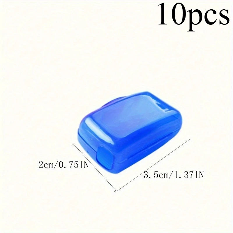 10pcs Portable Toothbrush Cases - Durable Travel Toothbrush Storage Containers