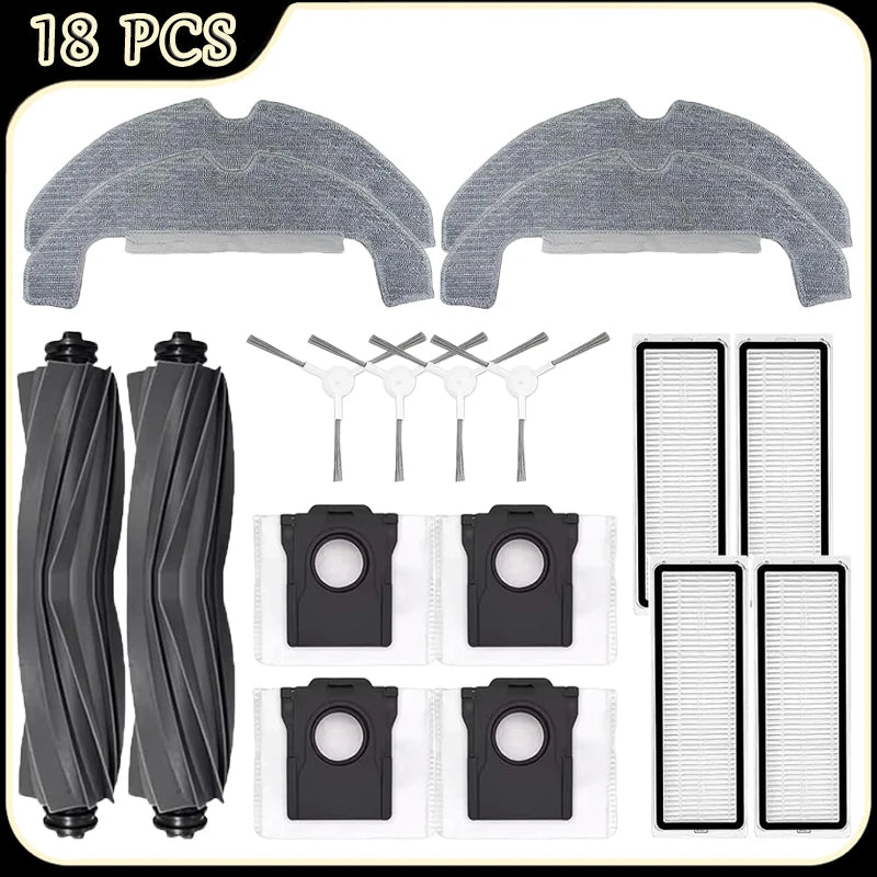 For Dreame C20 Plus/D10 Plus Gen 2/RLD32GD Robot Vacuum Accessories Main Side Brush Filters Mop Dust Bag Replacement Parts