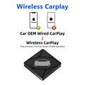 BINIZE Wireless CarPlay & Wireless Android-Auto Adapter 5.8GHZ WiFi Bluetooth 5.0 Plug And Play For Cars with OEM Wired Systems