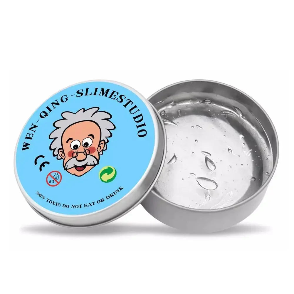 Stress Relief Squeeze Blind Box Old Man Liquid Squishy Transparent Crystal Slime Fluffy Foam Putty Kids Safe Bouncy Color Slime