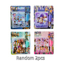 Anime Gilr Hunters Lumi Mila Zoi Mini Notebook with Ballpoint Pen, Cartoon Pocket Notepad Stationery Set School Supplies Birthda
