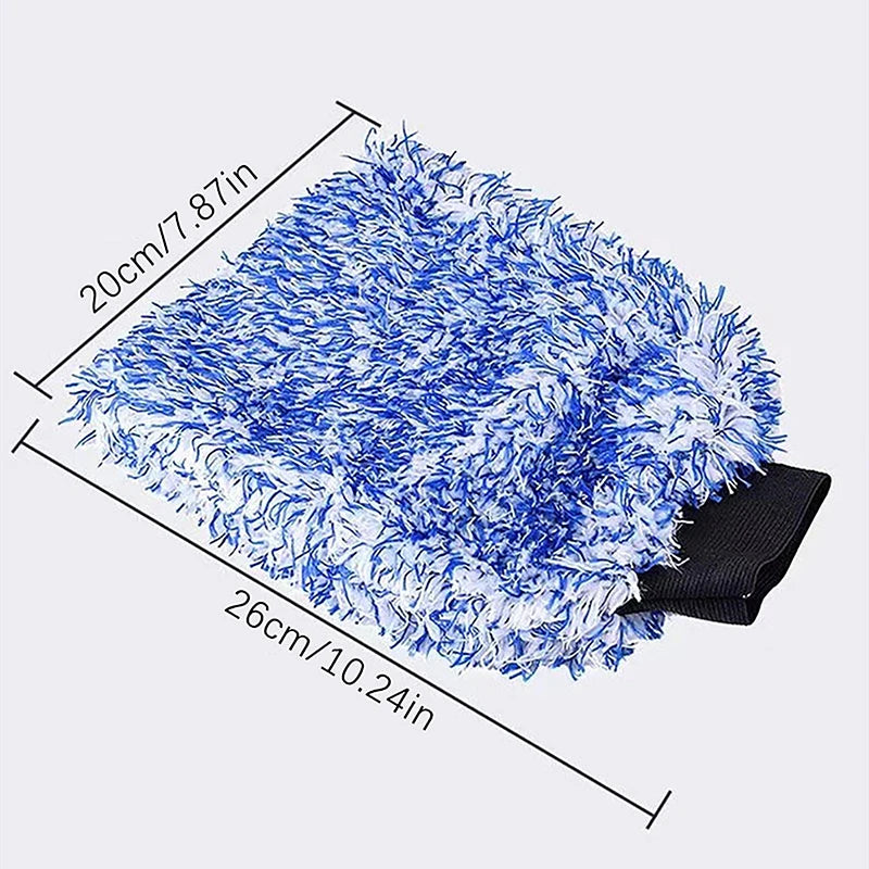 High quality1Pc Car Wash Microfiber Glove Wheels Wash Mitt Non-Slip Soft Easy To Cleaning Car Wheel Mitt Car Accessories