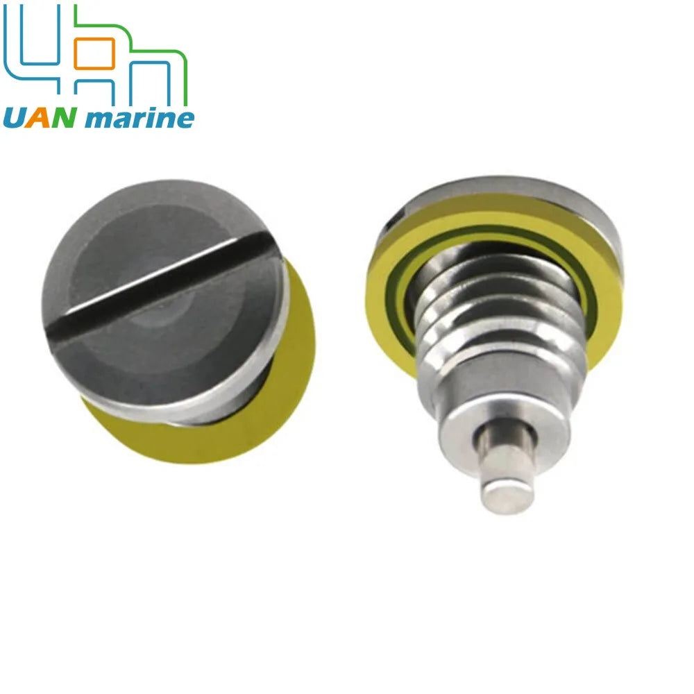 2 Pcs Magnetic Outdrive Gear Case Drain Plug Screw with Gasket For Mercruiser Stern Drive Alpha 1 Gen 1  2 R MR TR 22- 8M0058389