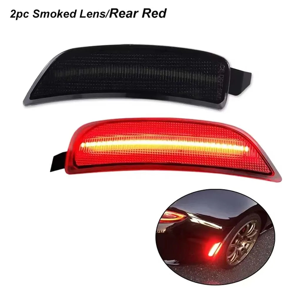 Amber/White/Red LED Front/Rear Side Marker Indicator Lights Turn Signal Light For Mazda MX-5 Miata 2016-2023 Fender Flare Lights