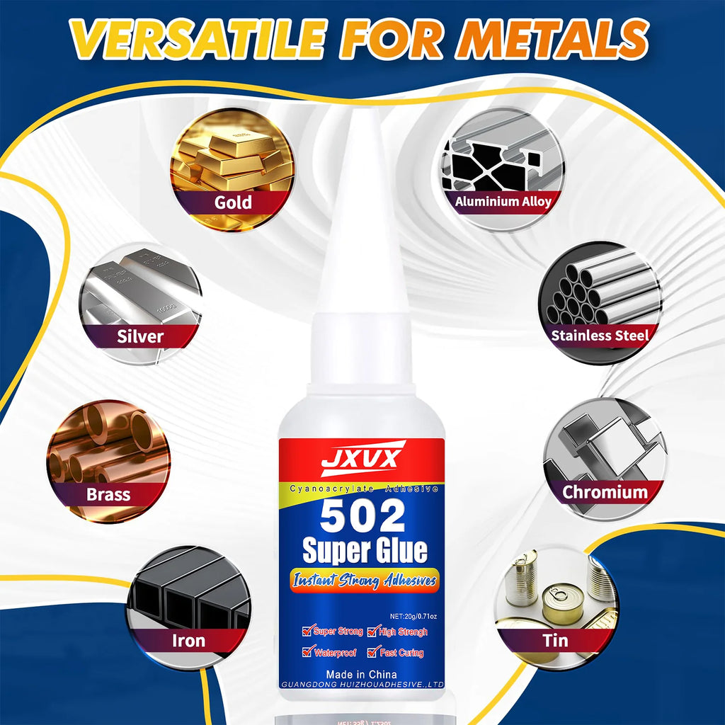 High-Strength All-Purpose Adhesive for Home Use – 5S Quick-Drying Cyanoacrylate (20 g) – Metal, Plastic, Wood