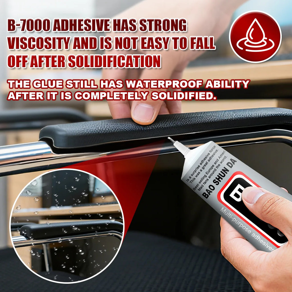 15ML 50ML 110ML B-7000 Clear Contact Phone Repair Adhesive Universal Glass Plastic Glass Metal Ceramic DIY Glue,B7000 Transparent Glue,B-7000 Multi-Purpose Adhesive,With Precision Applicator