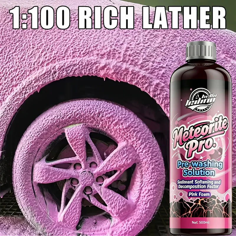 High Foam Car Pre Wash Liquid 500ml, Powerful Cleaning Car Wash Soap, Efficient Stain & Oil Film Remover for Auto Paint