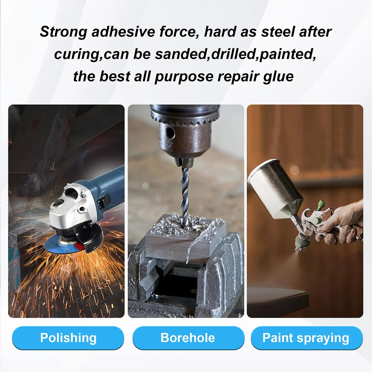 50ml Welding Waterproof Epoxy Casting Adhesive, 2 in 1 Metal Repair Paste, Ab Industrial Glue for Wheels, Strong Casting Welding Seam Metal Repair Agent