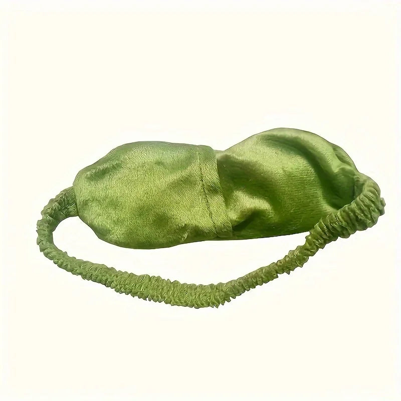 1 Cute Companion Soft Frog Sleeping Eye Mask, Comfortable Eye Protection, Suitable for Quiet Naps and Power Outages,