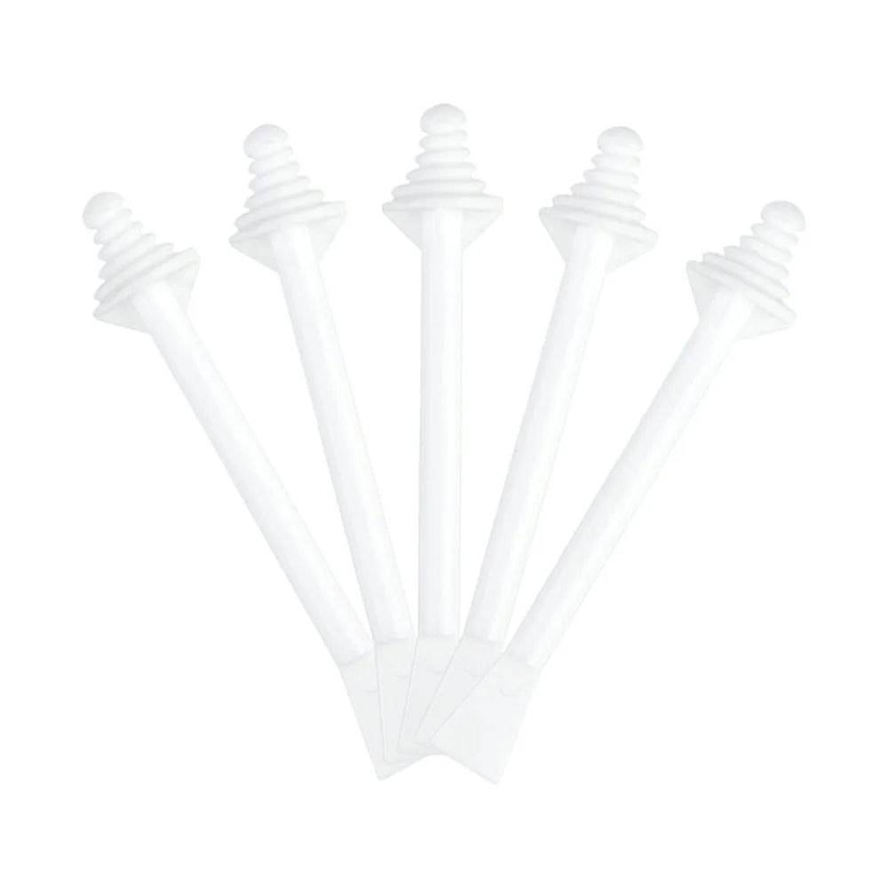 Painless Nose Wax Applicator Stick 2-in-1 Dual Head Disposable PP Plastic Nostril Cleaning & Facial Small Area Hair Removal Tool