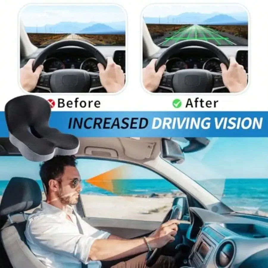 Memory Foam Truck Seat Cushion For Truck Driver Ergonomic Driver Seat Cushion With Lumbar Support Sciatica Relief Ideal Car Seat