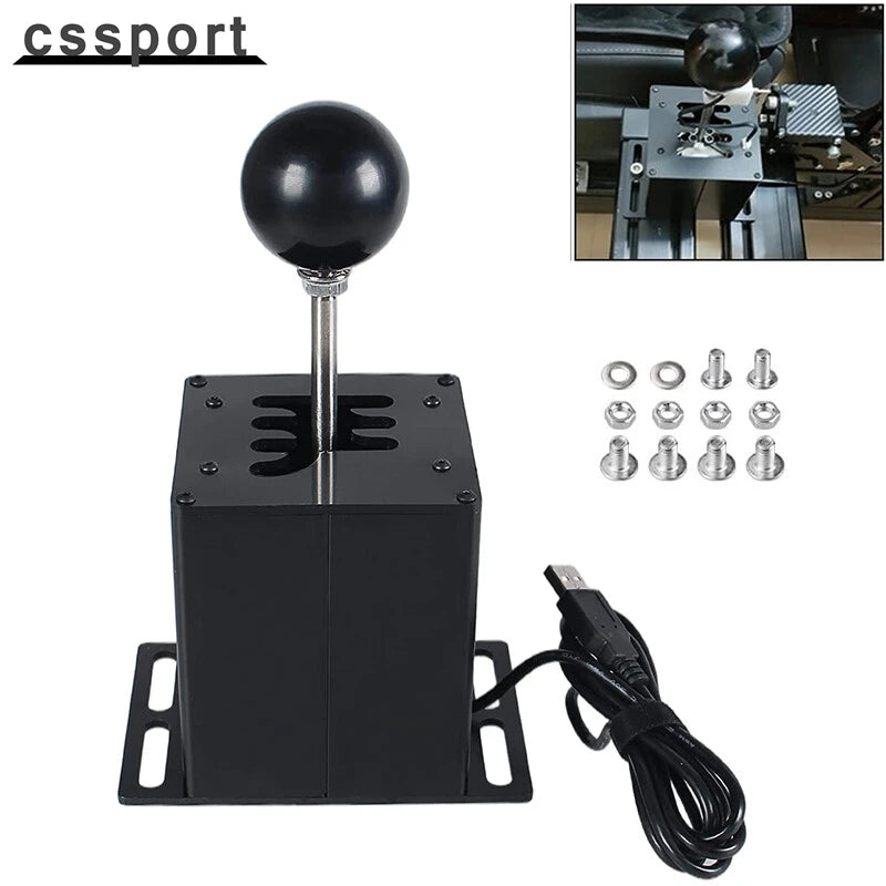 PC USB H Gear Shifter Sim Racing Game For Logitech G29 G27 G25 G920 T300RS/GT