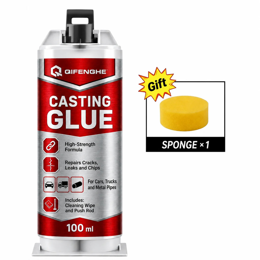 100ML QIFENGHE AB Casting Glue High Strength Cold Welding Adhesive Metal Crack Leak Repair Glue for Vehicle Pipe Cast Iron