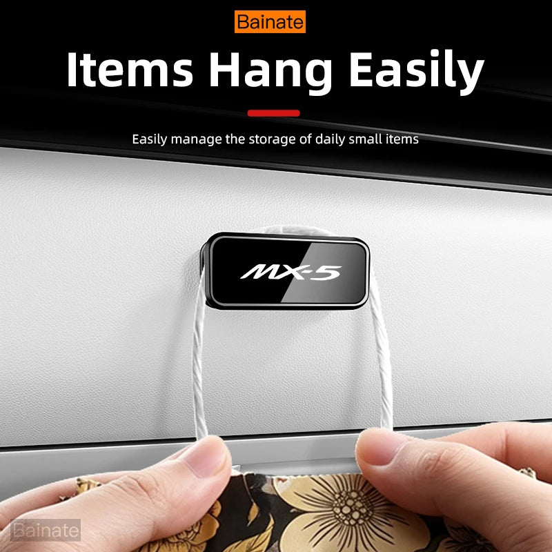 Car Hook Styling Hooks Interior Storage Accessories, For Mazda MX-5 Nd RF NC SKYACTIV 2005-2016-2025  Adhesive Mount Organizer