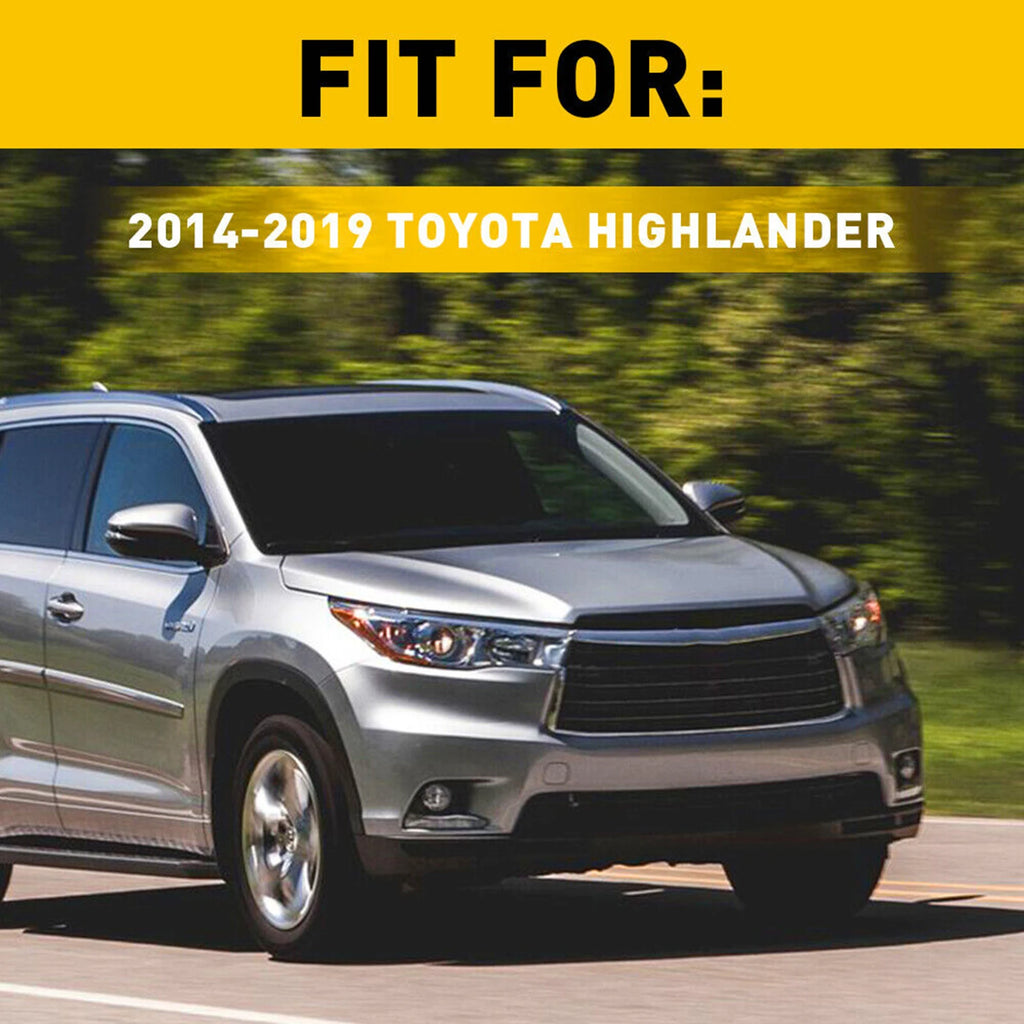 For Toyota Highlander Kluger 2014 2015 2016 2017 2018 2019 Center Console Cup Holder Insert Divider Storage Box Car Accessories