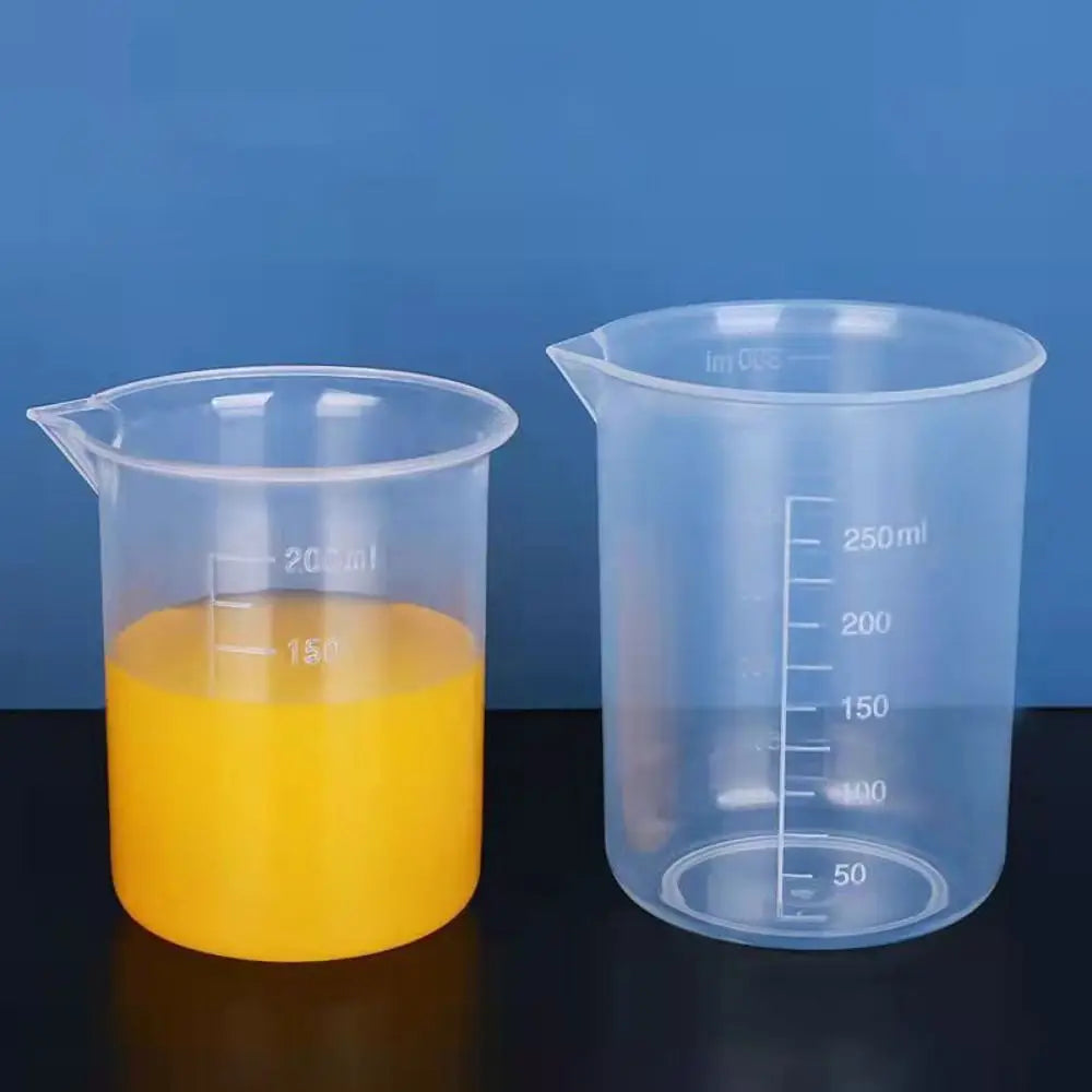 50/100/150/200/250/500/1000ML Stackable with Scale Thickened Transparent Graduated Cylinder Beaker Measuring Cup Mixing Cups