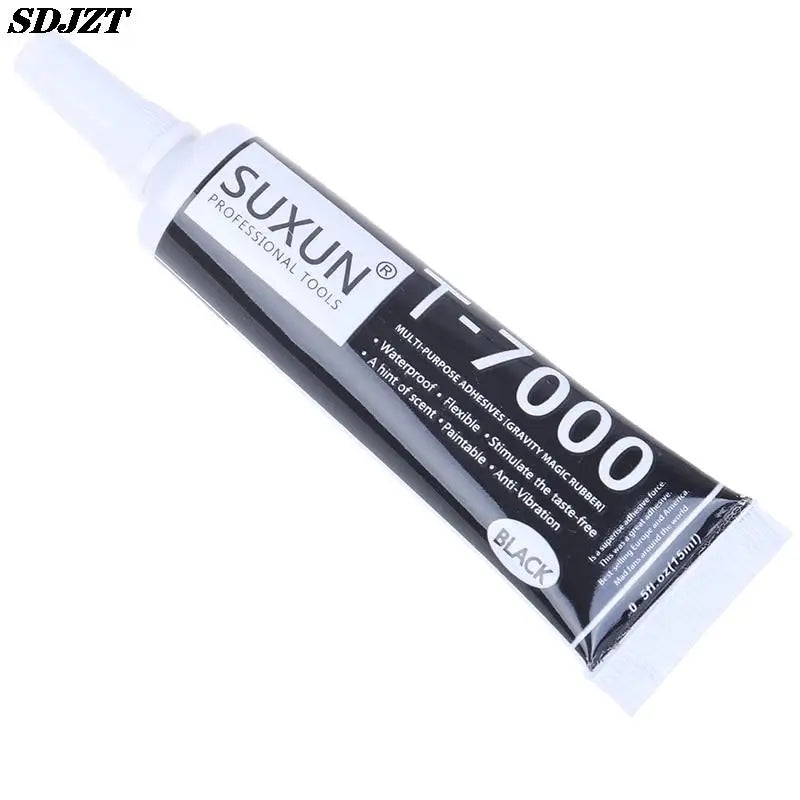1pc T-7000 Black Body Rubber Super Sealant Mobile Phone Touch Screen Repa Epoxy Resin T7000 Super Black 15ml Liquid Glue