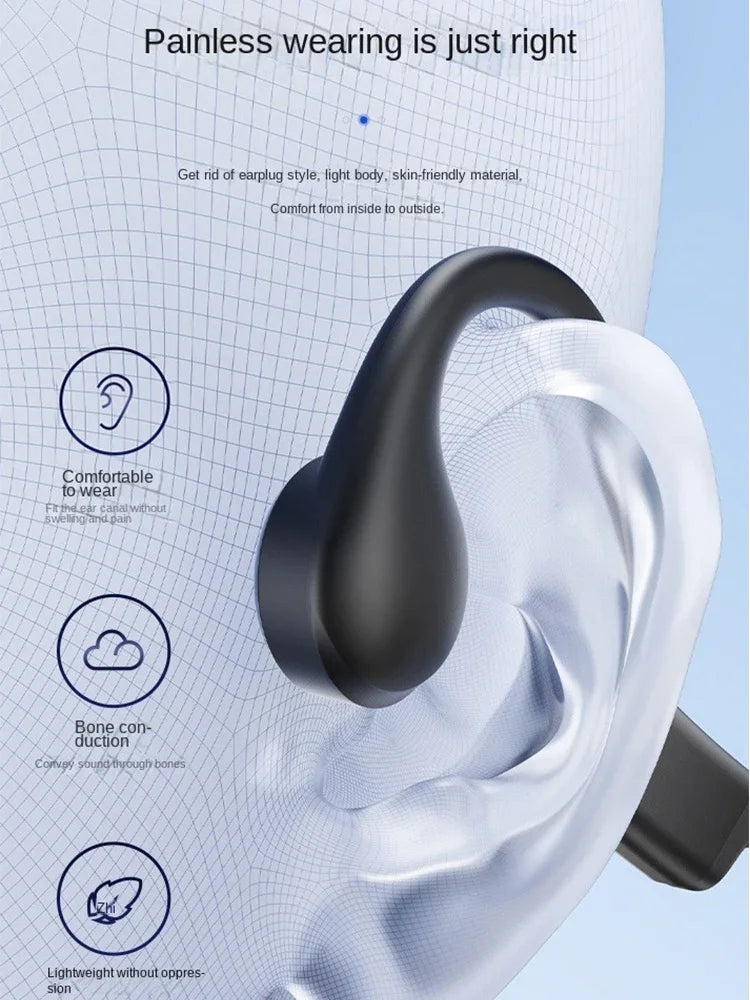 run for shokz Bone Conduction Headphones Bluetooth Open Ear Earphones Wireless On Ear Headphones Sport Wireless Headset for Run