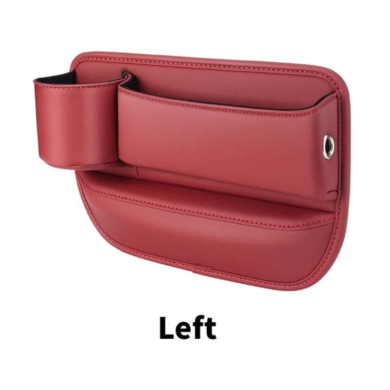 Leather Car Seat Sewn Gap Crevice Slot Storage Box Cup Holder For BMW E46 F30 E60 E90 F10 X5 E70 E39 E36 E87 X7 E92 E91 E28 X3 X