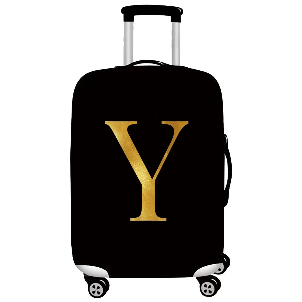 Luggage Cover Stretch Fabric Suitcase Protector Baggage Dust Cover Suitable 18-32 Inch SuitcaseTravel Organizer letter Series