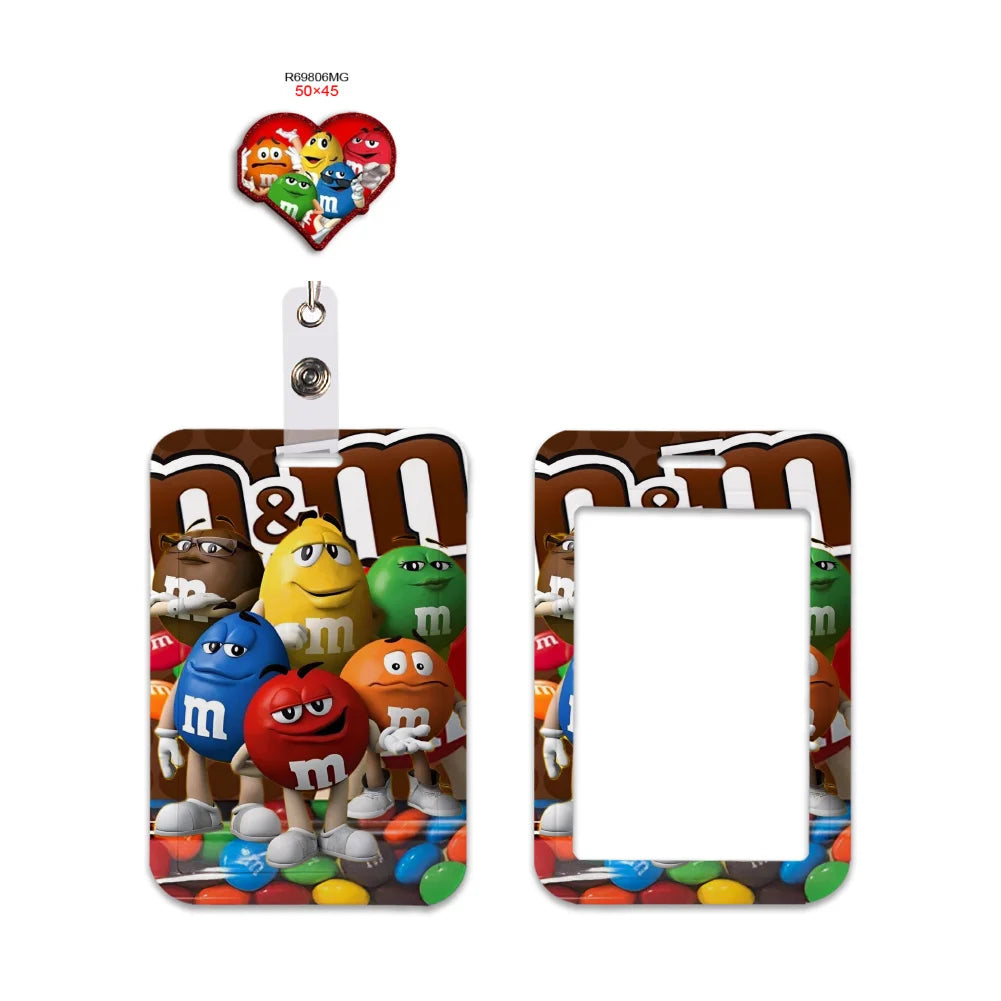 New Candy Design Lanyard Keychain ID Bus Card Cover Student Badge Holder Pass Hang Rope Lariat Gifts Keys Straps Accessories