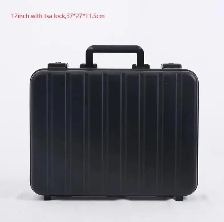 13”15 Inch New Aluminum Briefcase Toolbox Laptop case Business Box With Lock