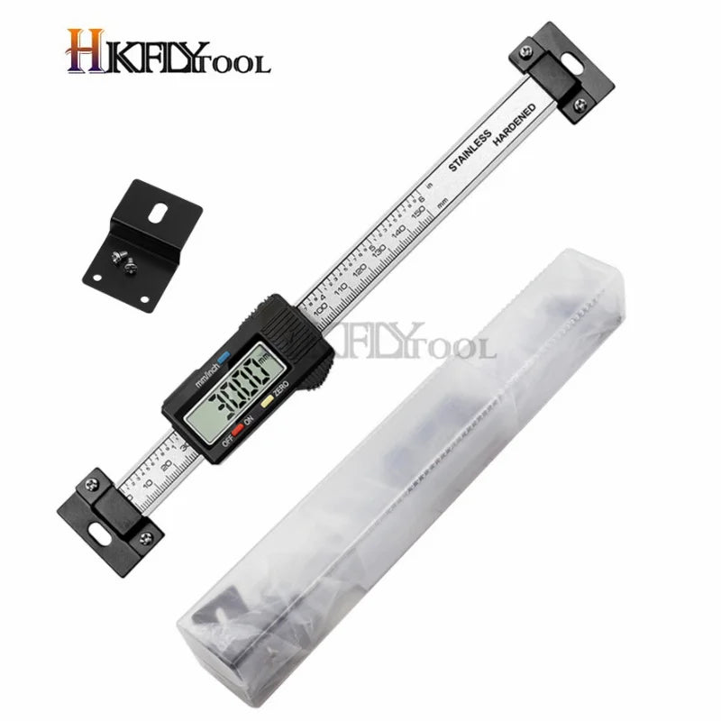 Electronic Digital Caliper Level 0.01 mm 0-150mm LCD Plastic Calipers Vernier Measuring Tools Digital Horizontal Ruler
