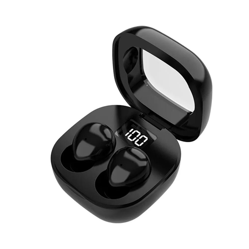 Mini TWS Wireless Bluetooth Headphones In-Ear Invisible Sleep Earbuds With Mic Noise Cancelling Earphones HiFi Music Headset