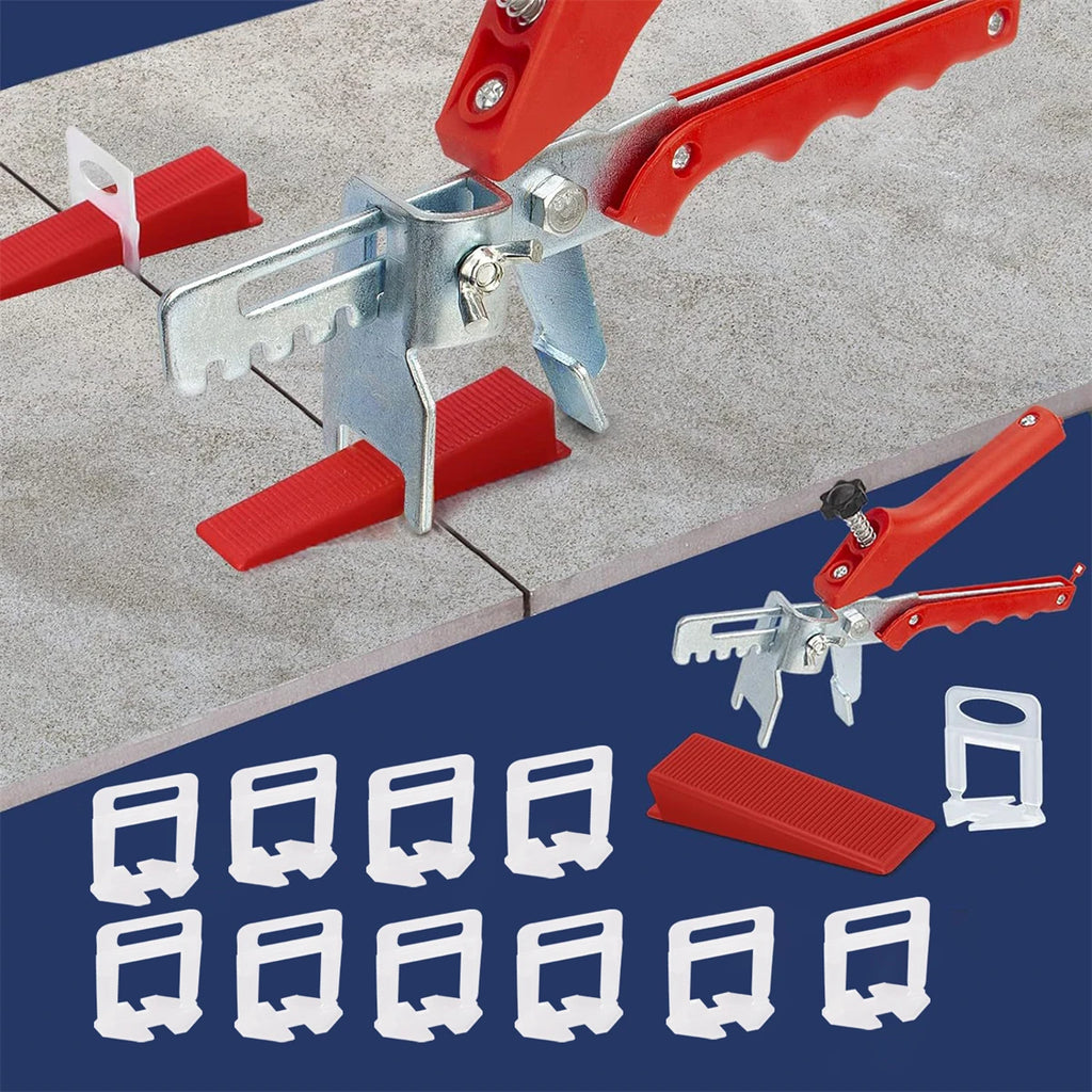 Plastic Tile Flat Leveling System Tools 100/200/500Pcs Tile Adjustment Clips Pliers Wedges Tile Laying Ceramic Wall Construction