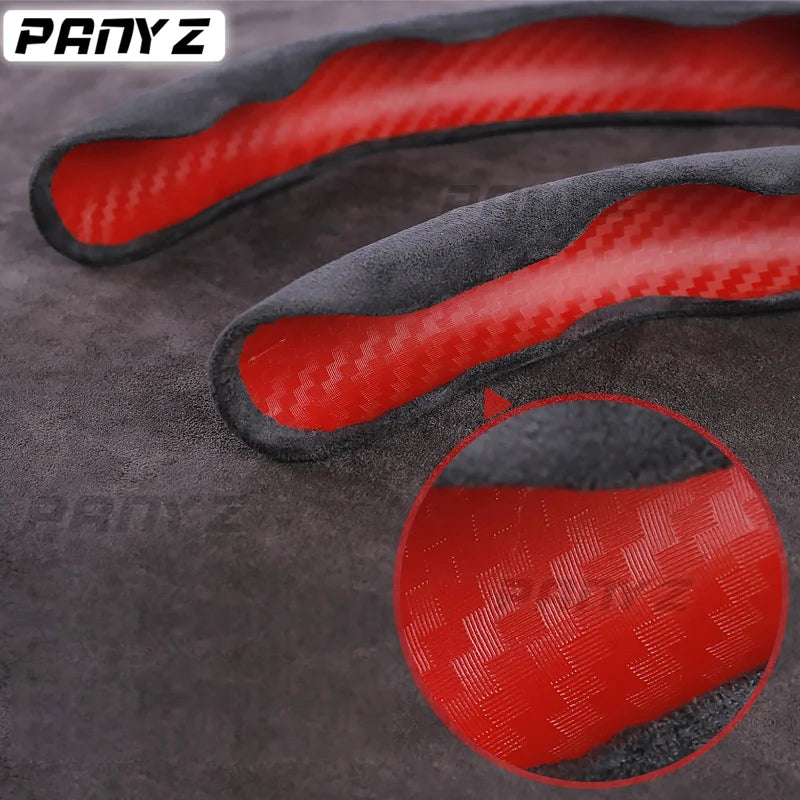 Hot Sale Car Steering Wheel Cover Suede Sweat-Absorbing Anti-Slip Ultra-Thin Handlebar Cover All-Season Universal Plush Half Set