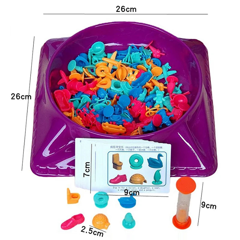 1 Set 26*26*10 Treasure Hunting Toys Training Logical Thinking Parent-child Early Education Family Party Board Game