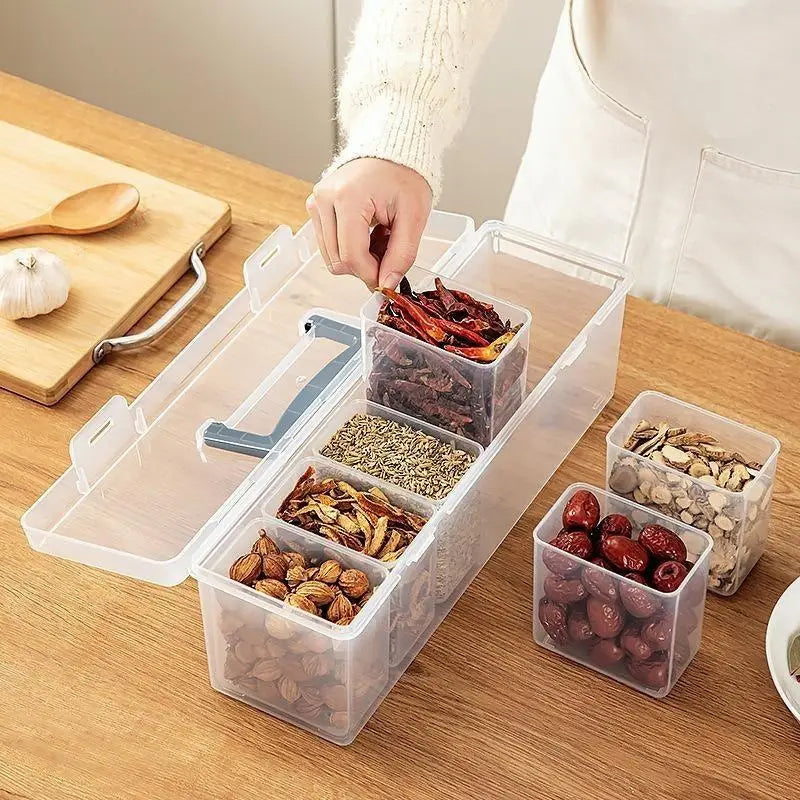 Transparent Handheld Toolbox Portable Large Capacity Thickened Plastic Hardware Tool Storage Box With Handle Tool Organizer Box