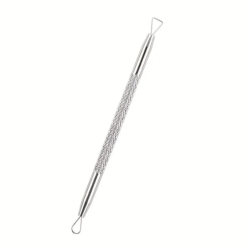 Double-Headed Stainless Steel Blackhead Remover - Effective Pimple Extractor for Oily Skin Unscented, Durable, and Easy to Clean